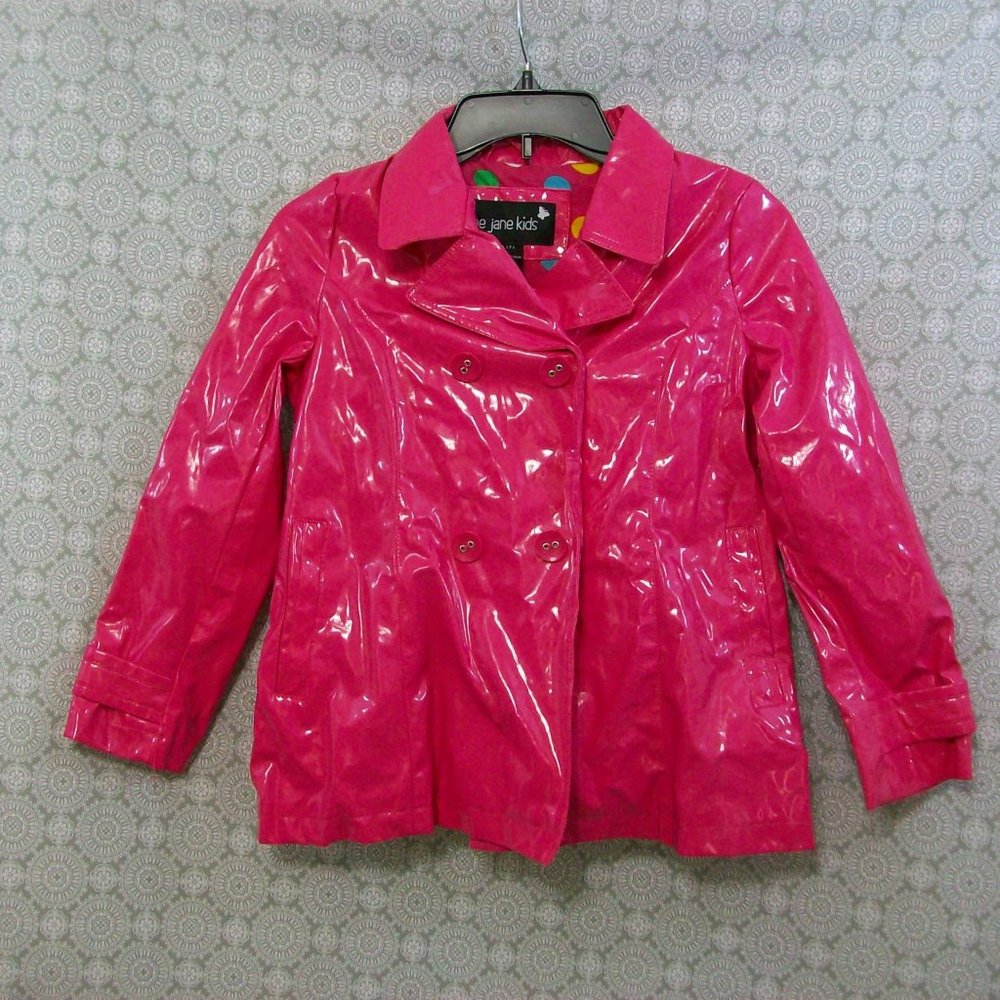 Me Jane Kids Pink Polyurethane Rain Coat size XXL (7)